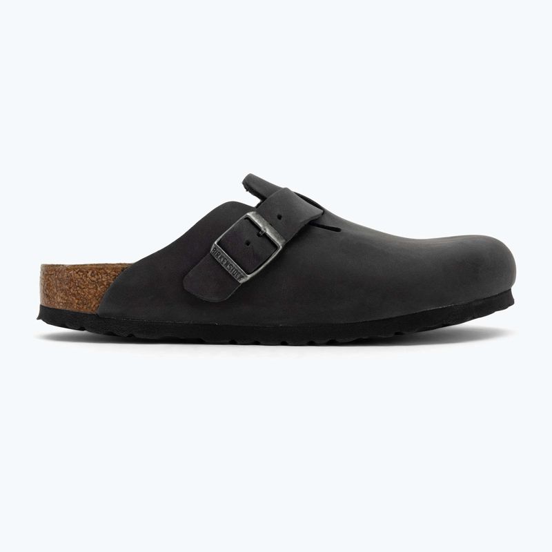 BIRKENSTOCK Boston LEOI Вузькі чорні шльопанці 2