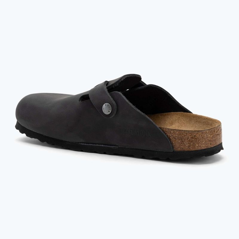 BIRKENSTOCK Boston LEOI Вузькі чорні шльопанці 3