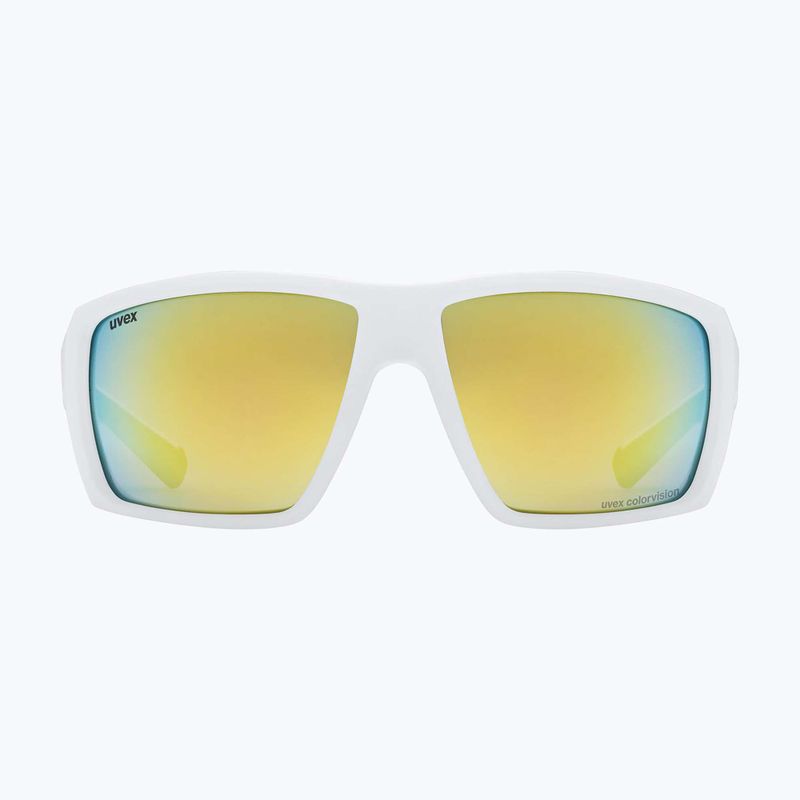 Окуляри сонцезахисні UVEX Mtn Venture CV white matt/mirror gold 2