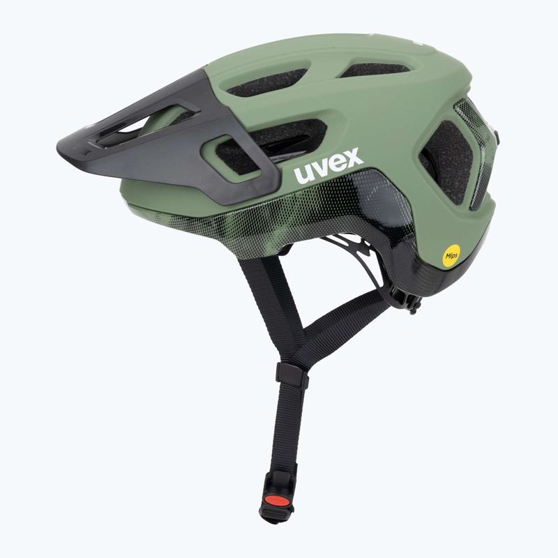Шолом велосипедний UVEX React MIPS moss green/black matt 3