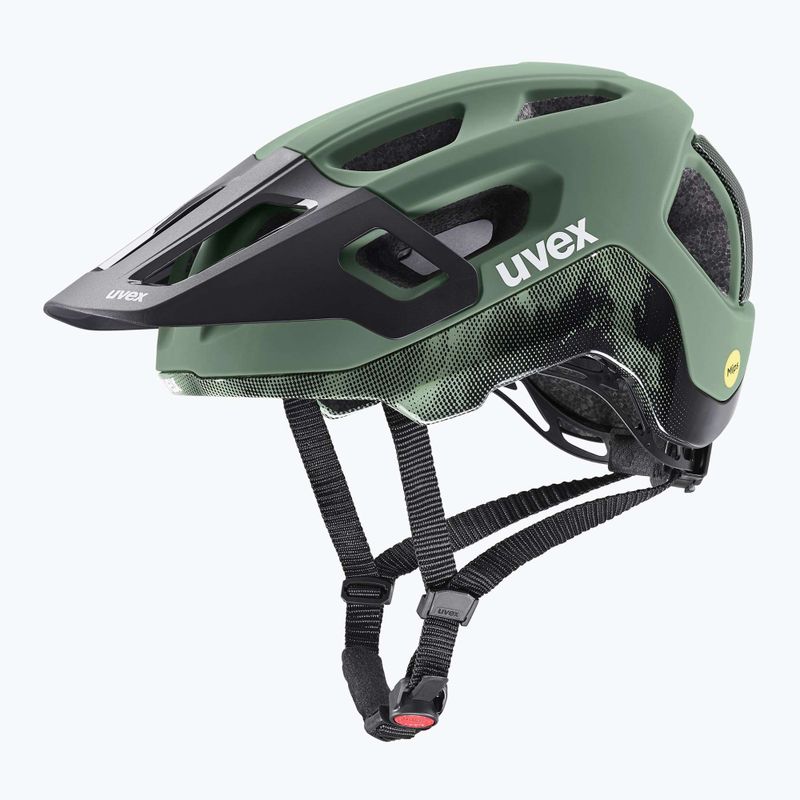 Шолом велосипедний UVEX React MIPS moss green/black matt 8