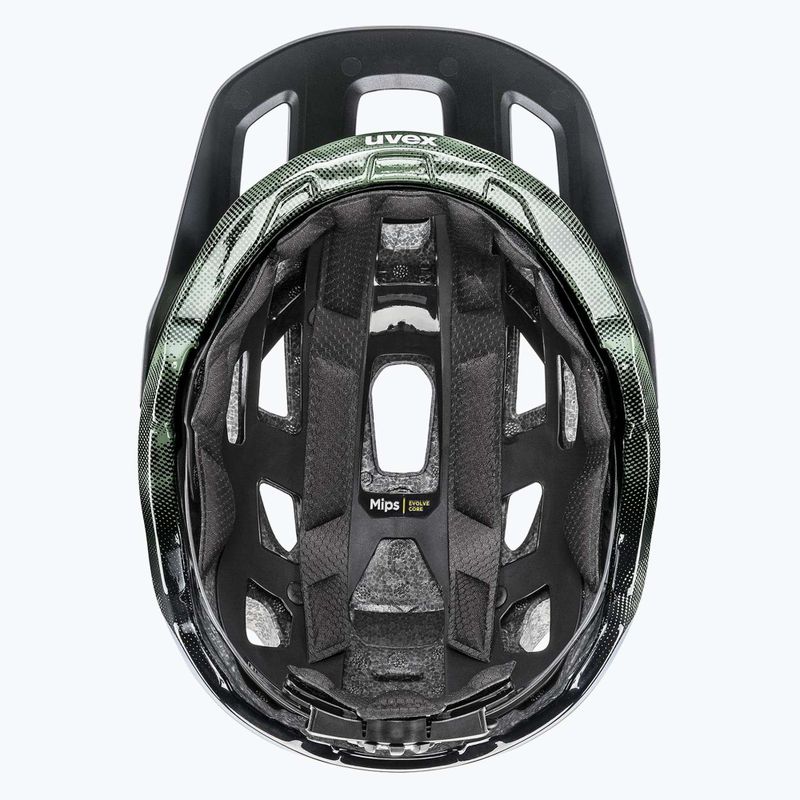 Шолом велосипедний UVEX React MIPS moss green/black matt 11