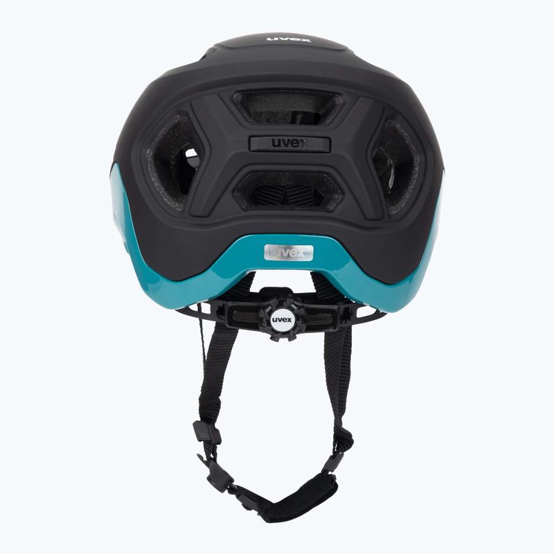 Шолом велосипедний UVEX React black/teal matt 4