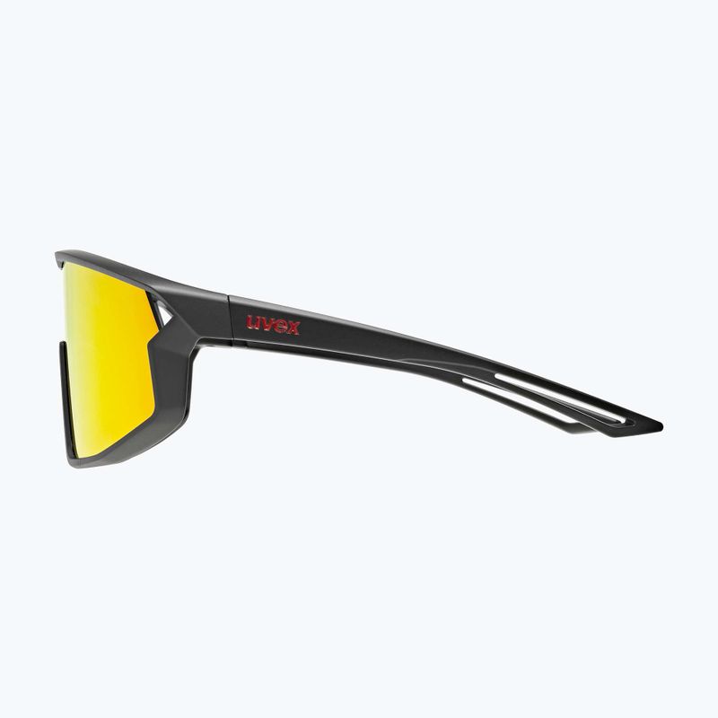 Окуляри сонцезахисні дитячі UVEX Skyryse Jr black matt/mirror red 5