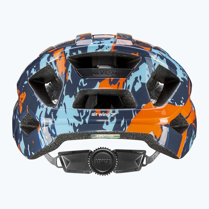 Шолом велосипедний дитячий UVEX Air Wing 2 papaya/bubble blue 10