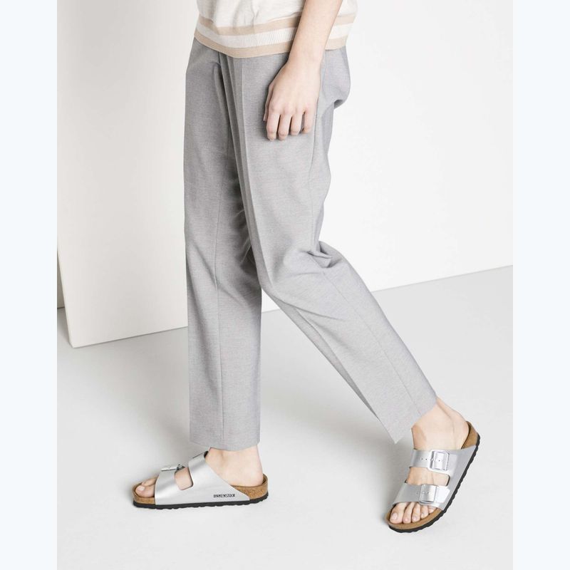 Жіночі шльопанці BIRKENSTOCK Arizona BF Narrow сріблясті 11