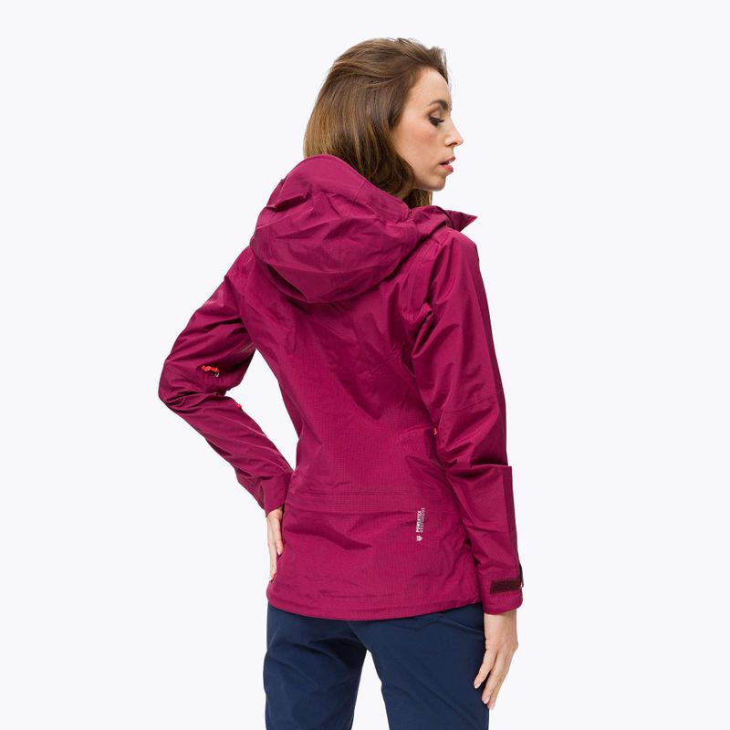 Куртка дощовик жіноча Salewa Sella Responsive бордова 00-0000027879 3