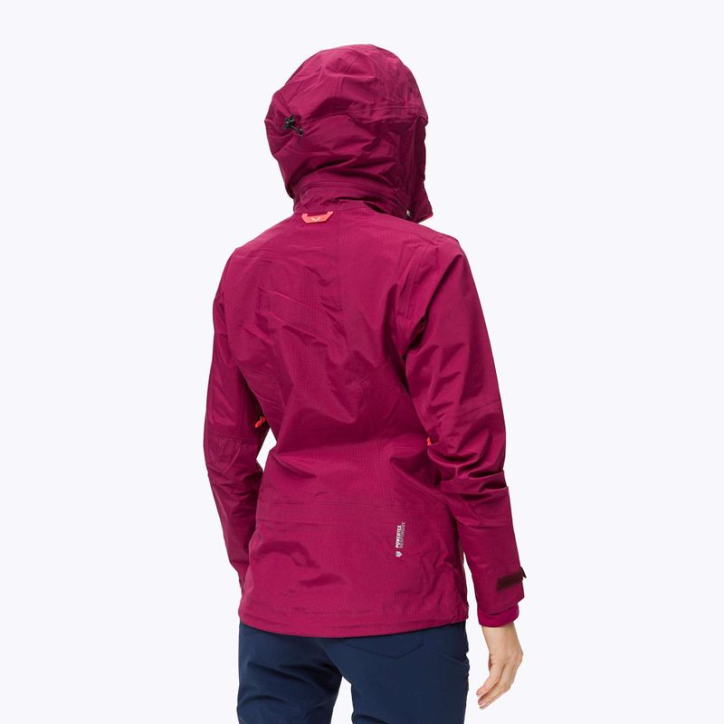 Куртка дощовик жіноча Salewa Sella Responsive бордова 00-0000027879 4