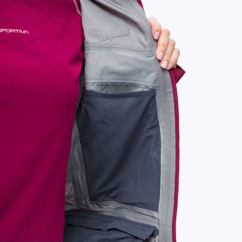 Куртка дощовик жіноча Salewa Sella Responsive бордова 00-0000027879 6