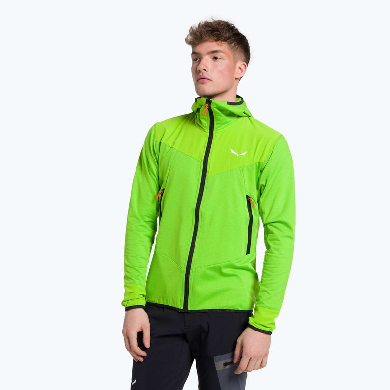Кофта флісова чоловіча Salewa Agner Hybrid зелена 27371