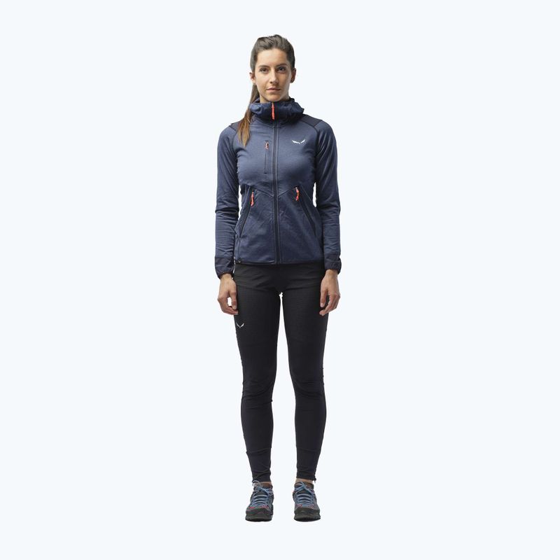 Кофта флісова жіноча Salewa Agner Hybrid темно-синя 27372 2