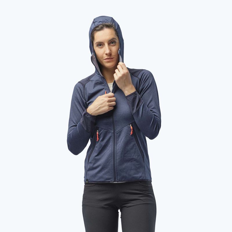 Кофта флісова жіноча Salewa Agner Hybrid темно-синя 27372 5