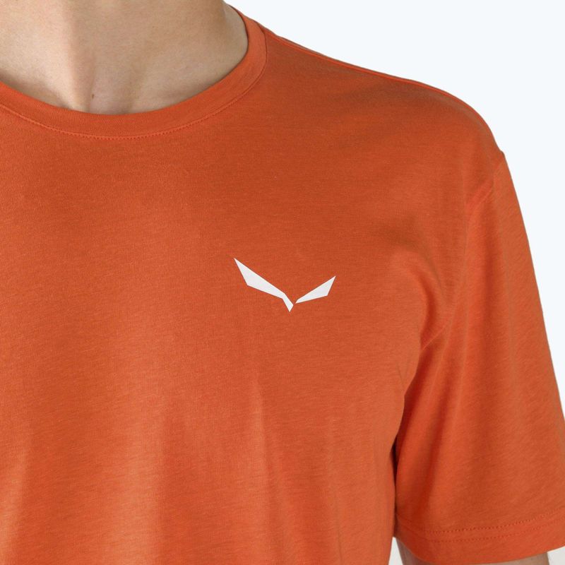 Футболка трекінгова чоловіча Salewa Alpine Hemp Logo помаранчева 00-0000028132 4