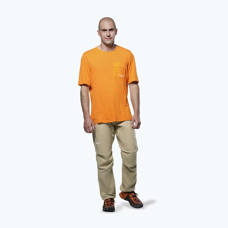 Чоловіча трекінгова сорочка Salewa Agner Hemp/Dst turmeric 2