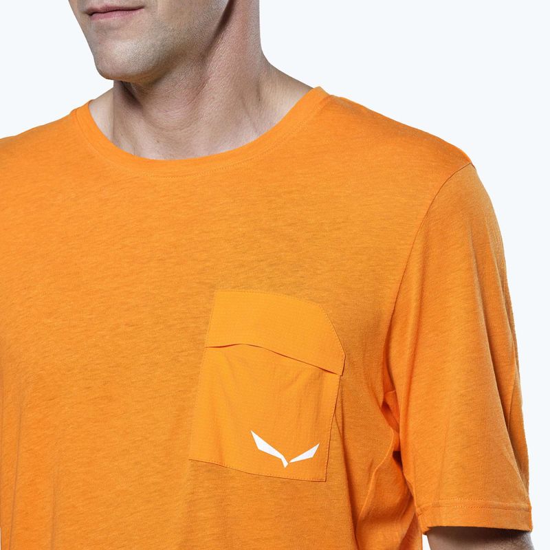 Чоловіча трекінгова сорочка Salewa Agner Hemp/Dst turmeric 4