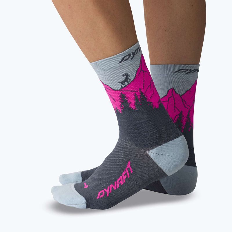 Шкарпетки DYNAFIT Traverse Crew cinder pink glo/6070 7