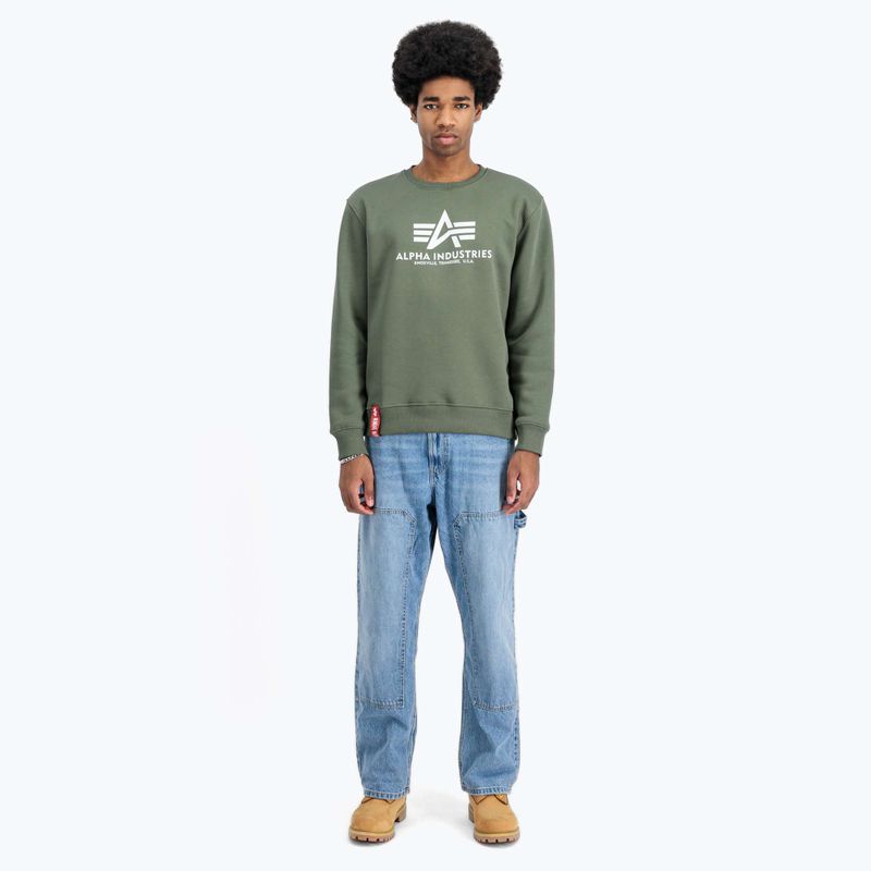 Кофта чоловіча Alpha Industries Basic dark olive 2