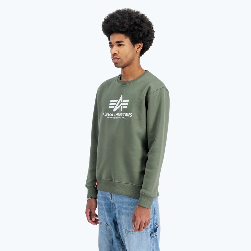 Кофта чоловіча Alpha Industries Basic dark olive 4