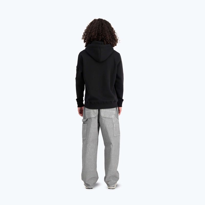 Кофта чоловіча Alpha Industries Puff Print Hoodie black 3