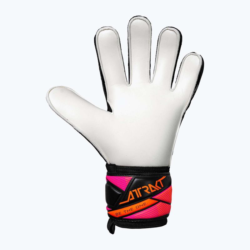 Рукавиці воротарські Reusch Attrakt Solid black/aqua blue/shocking orange 3