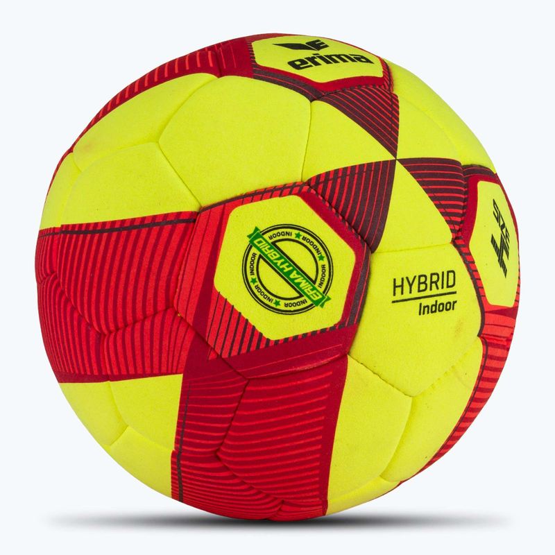 М'яч футбольний ERIMA Hybrid Indoor yellow/red розмір 4 2