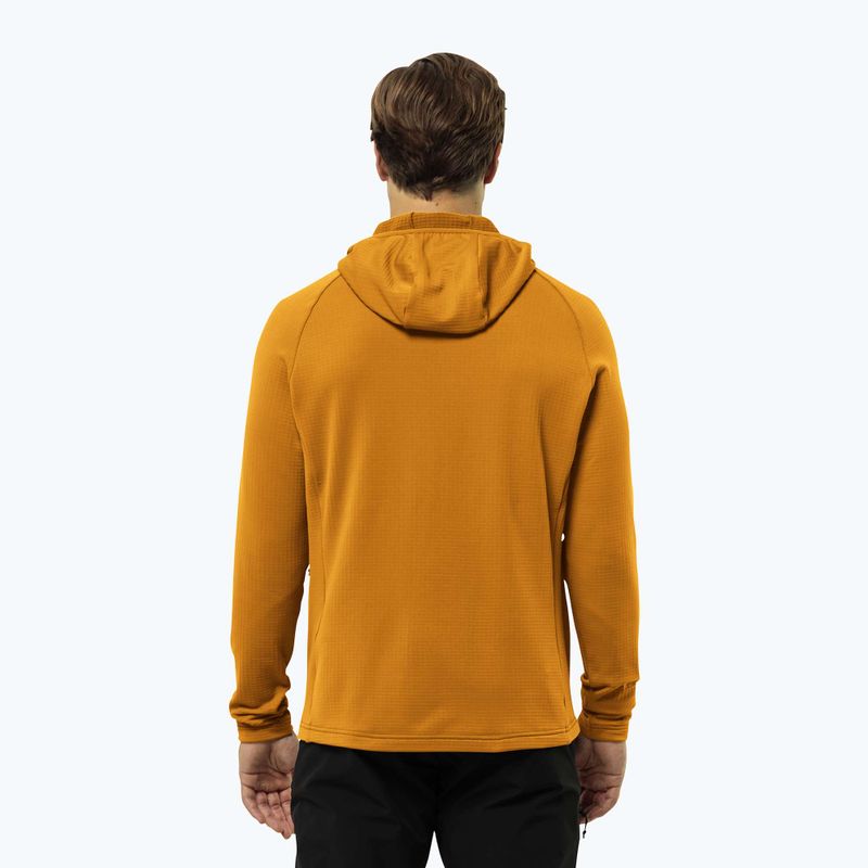 Кофта флісова чоловіча Jack Wolfskin Kolbenberg Hooded Fz safflower 2