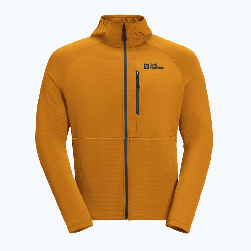 Кофта флісова чоловіча Jack Wolfskin Kolbenberg Hooded Fz safflower 6