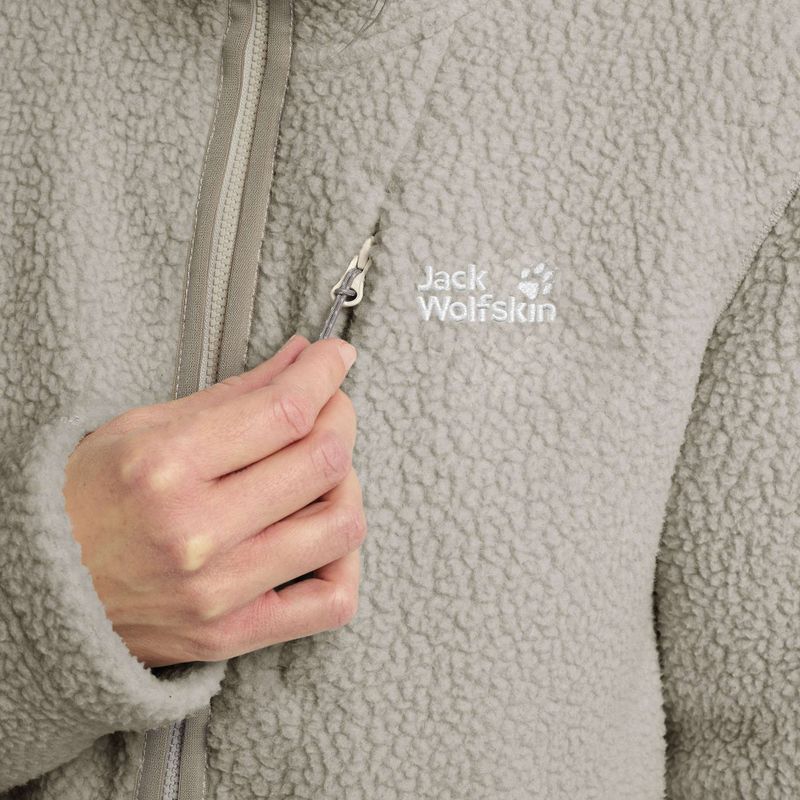 Кофта флісова жіноча Jack Wolfskin Cradle Mountain Pile Full Zip pale sand 5