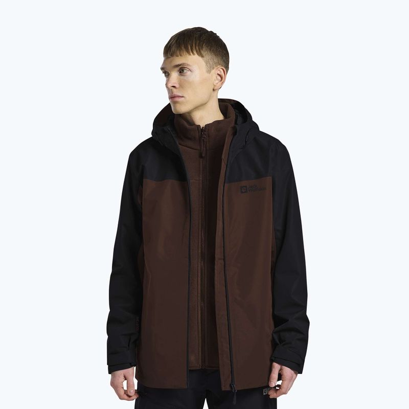 Куртка 3в1 чоловіча Jack Wolfskin Taubenberg 3In1 hot choc 4