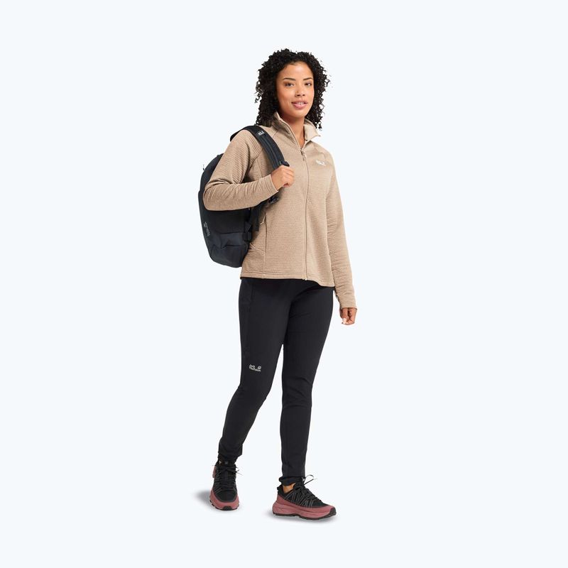 Кофта флісова жіноча Jack Wolfskin Anytrail Full Zip oat 2
