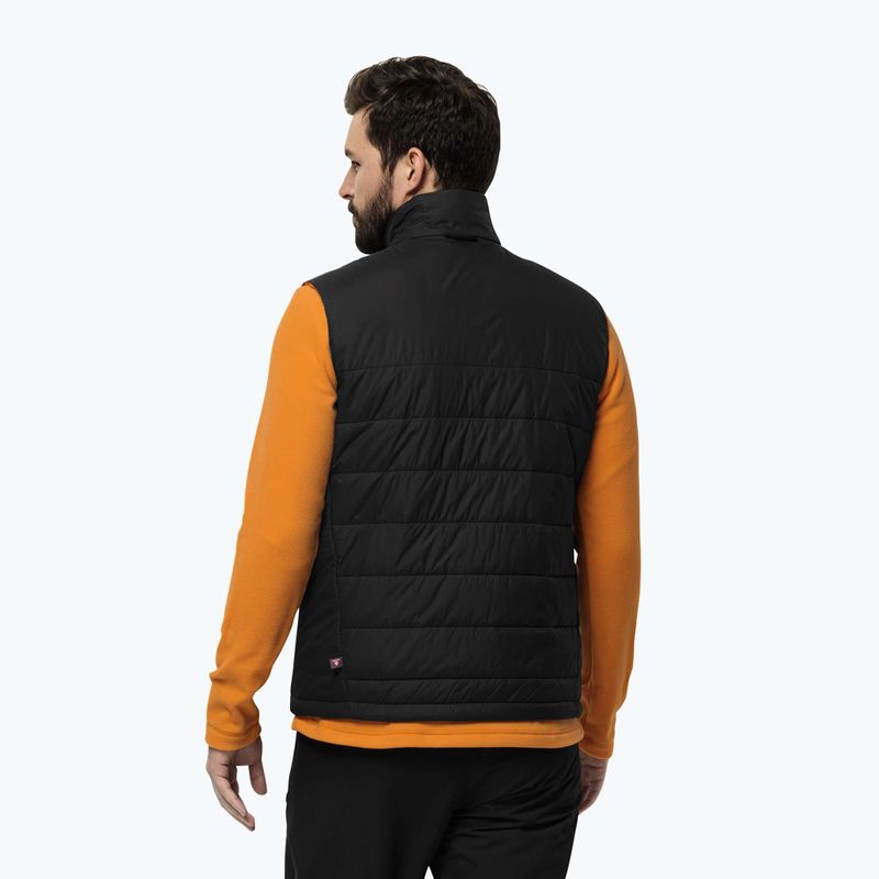 Чоловіча туристична безрукавка Jack Wolfskin Lapawa Ins чорна 2