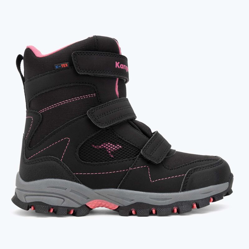 Черевики зимові дитячі KangaROOS K-Robi KTX jet black/daisy pink 2