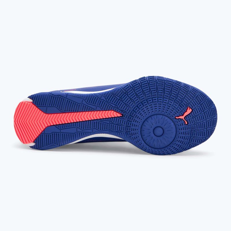 Дитячі футбольні бутси PUMA Ultra 5 Match It + Mid Jr лазуровий лазур / пума білий / захід сонця 4
