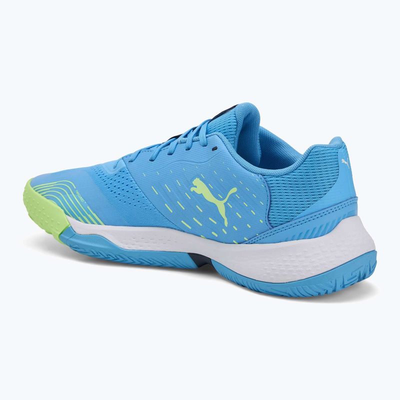 Кросівки спортивні для приміщень чоловічі PUMA Solarstrike III luminous blue/club navy/fizzy apple 3