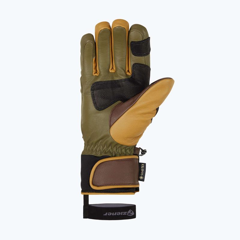 Рукавиці гірськолижні чоловічі ZIENER Guard GTX + Gore Grip PR alpine dark/brown 9