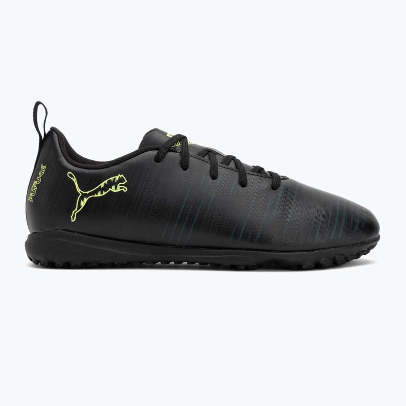 Кросівки футбольні дитячі PUMA Future 8 Play TT Jr puma black/fizzy light/green terrain 2