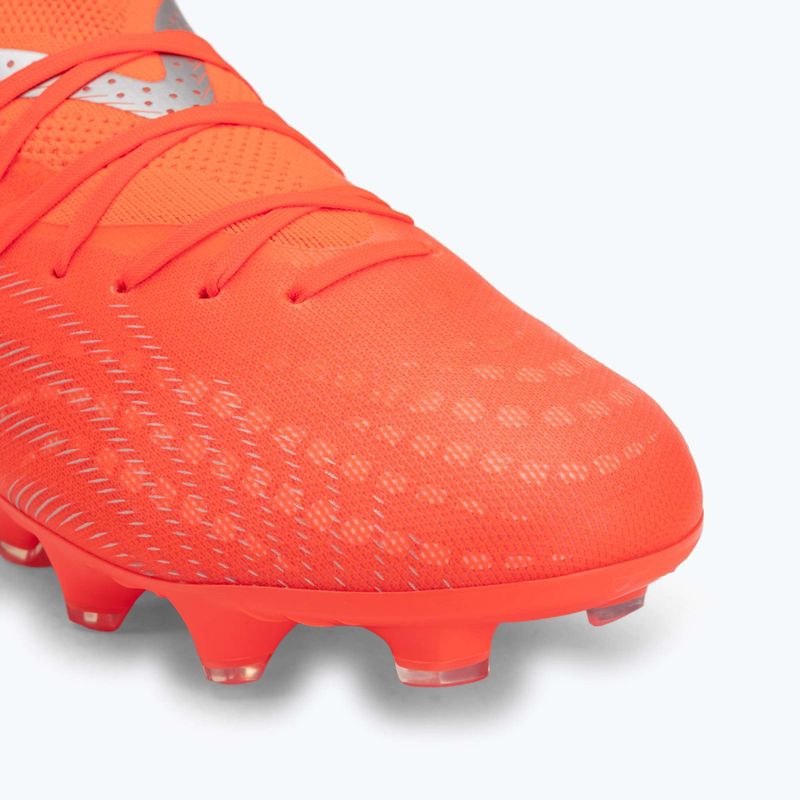 Кросівки футбольні дитячі PUMA Future 9 Pro FG/AG Jr glowing red/puma white/puma black/puma silver 7