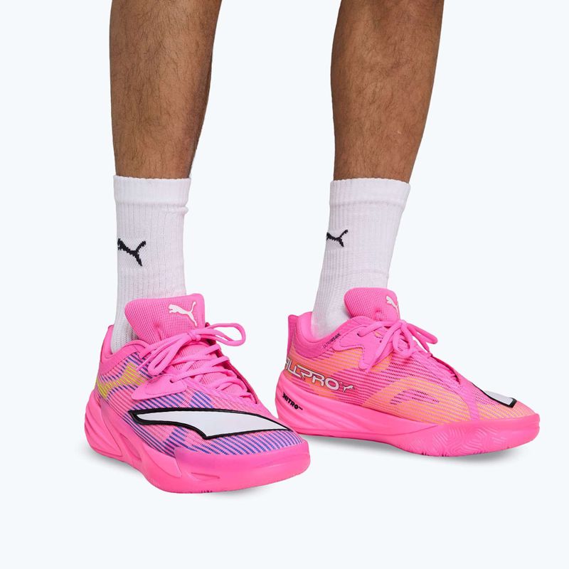 Кросівки баскетбольні PUMA All-Pro NITRO 2 Showtime poison pink/bright aqua/lime squeeze 13