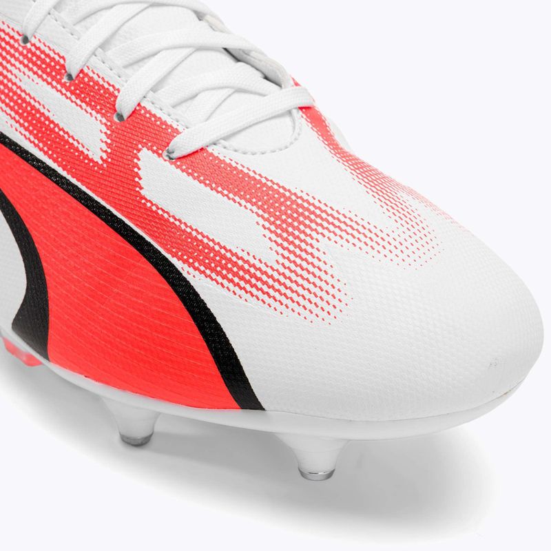Футбольні бутси чоловічі PUMA Ultra Play MxSg puma white/puma black/fire orchid 7