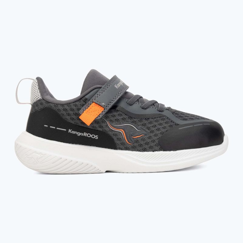 Кросівки дитячі KangaROOS K-RDI Pebble EV steel grey/neon orange 2