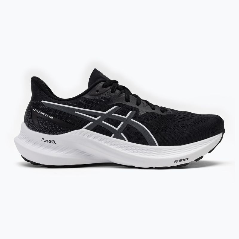 Жіночі бігові кросівки ASICS GT-2000 12 чорний / сірий 2