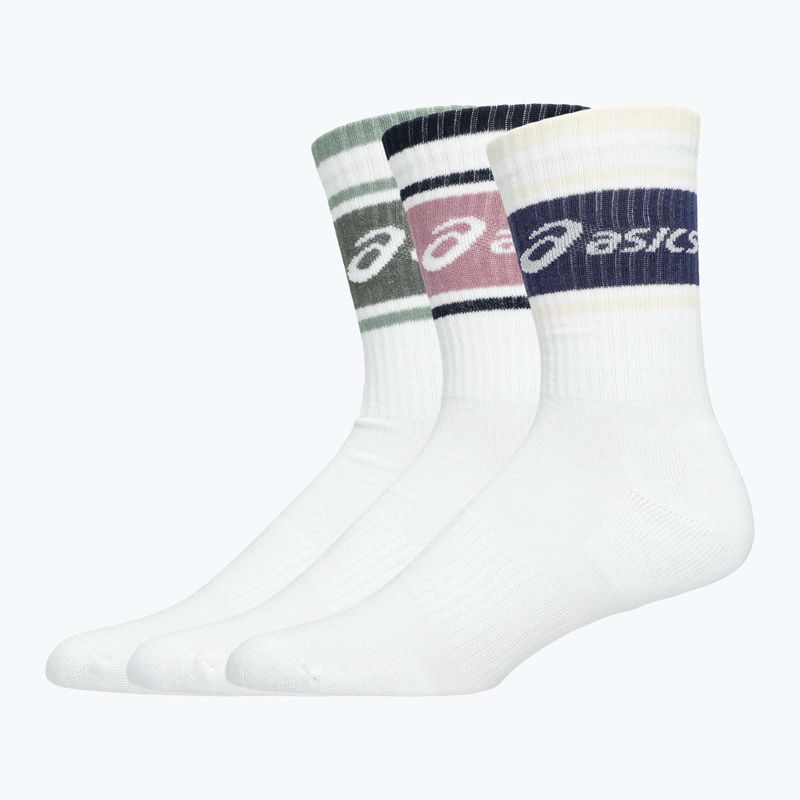 Шкарпетки ASICS Logo Crew 3 пари  monument blue/indigo fog/rubble red 2
