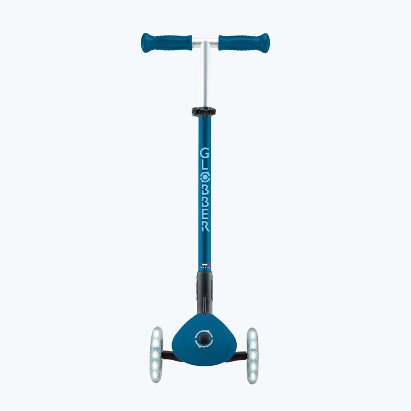 Самокат трьохколісний дитячий Globber Primo Foldable Plus Lights petrol blue 4