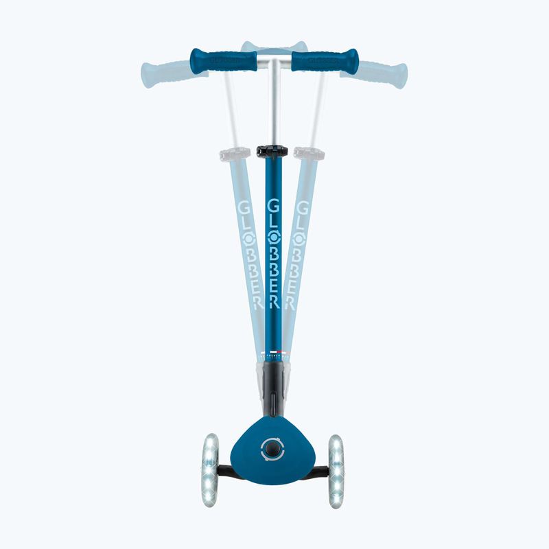 Самокат трьохколісний дитячий Globber Primo Foldable Plus Lights petrol blue 9