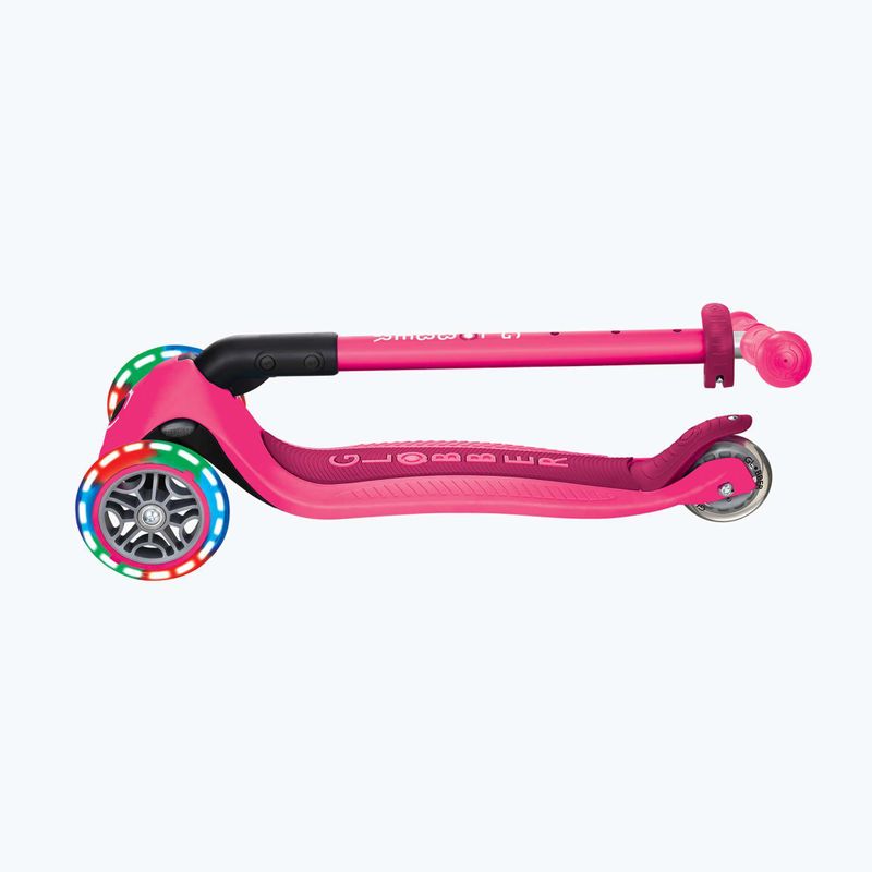 Самокат триколісний дитячий Globber Primo Foldable Lights fuchsia 8