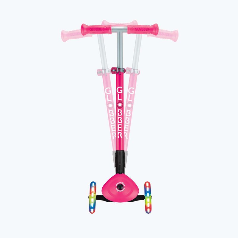 Самокат триколісний дитячий Globber Primo Foldable Lights fuchsia 11