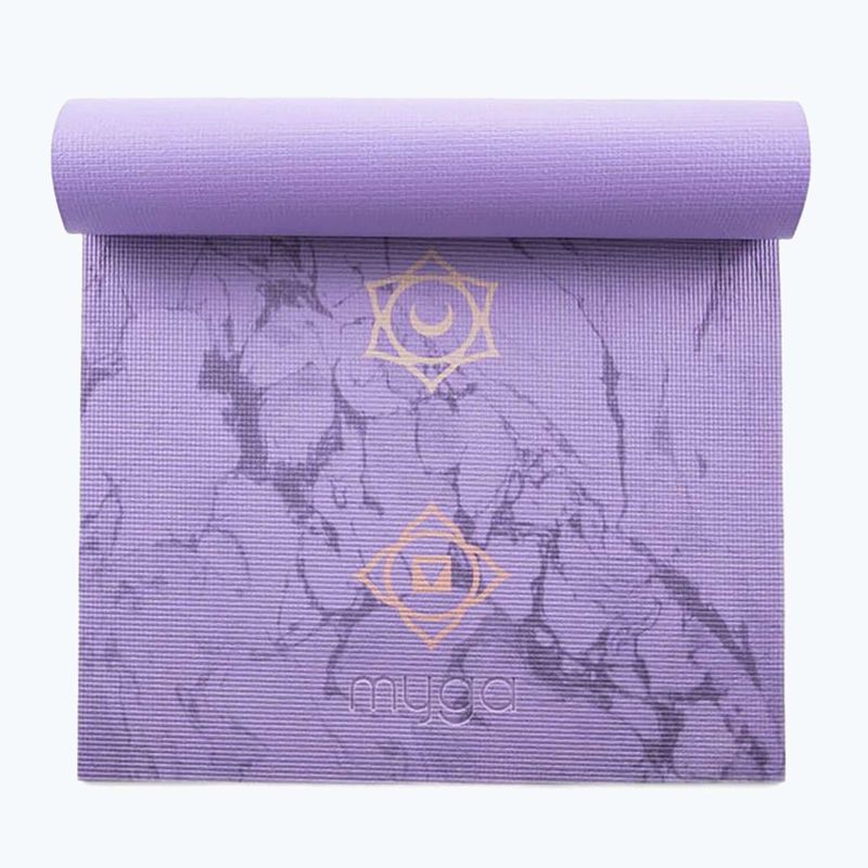 Набір для йоги Myga Chakra Yoga Set mat + block + purple strap 5