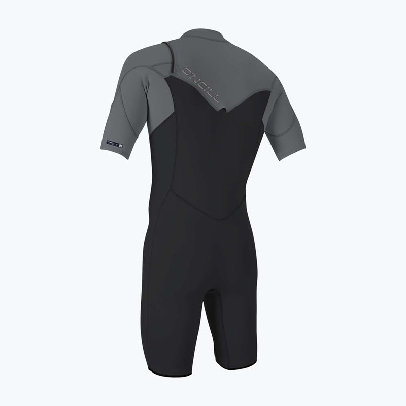 Гідрокостюм чоловічий O'Neill Hammer 2mm Chest Zip SS Spring IS6 tempered steel/smoke/smoke 2
