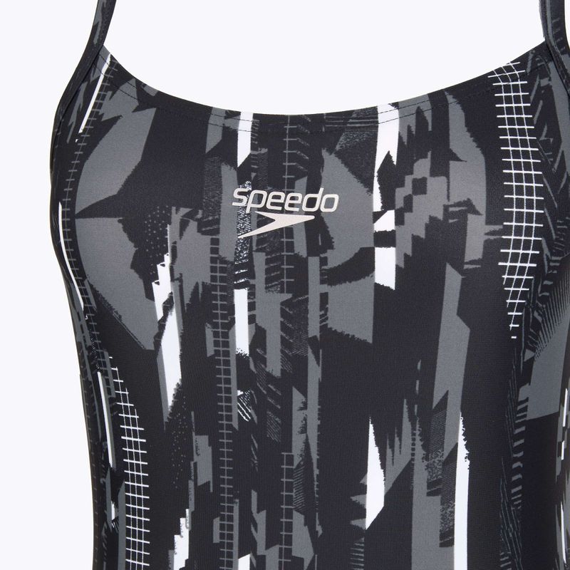 Купальник суцільний жіночий Speedo Allover Rippleback black 3