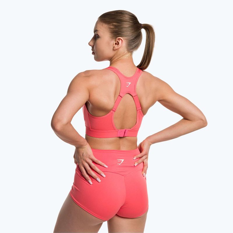 Бюстгальтер спортивний Gymshark Open Back Training Sports polka pink 3